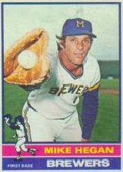 1976 Topps Baseball Cards      377     Mike Hegan